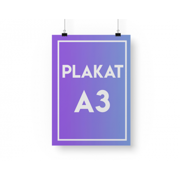 Plakat A3 (pakiet 50szt)